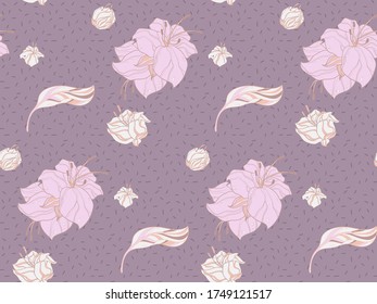 Bright color beautiful background. Tileable images from leaves and  flowers. Summer theme pattern.