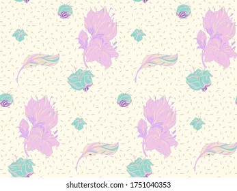 Bright color beautiful background. Tileable images from  floral ornament and  nature. Summer theme pattern.