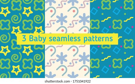 Bright color beautiful background. Tileable images from square and  dot. Summer theme pattern.