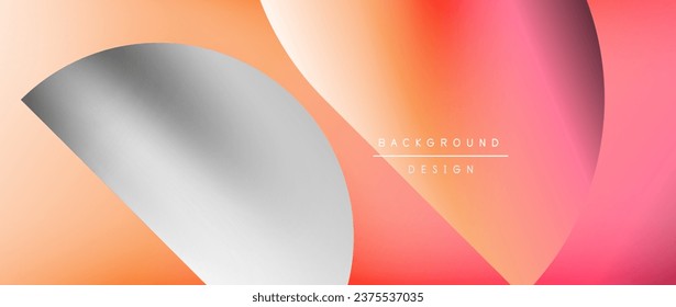Bright color circle and round element minimal geometric abstract background for posters, covers, banners, brochures, websites