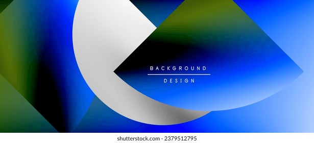 Bright color circle and round element minimal geometric abstract background for posters, covers, banners, brochures, websites