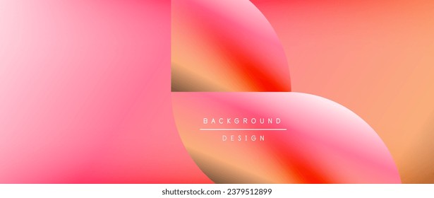 Círculo de color brillante y elemento redondeado fondo abstracto geométrico mínimo para carteles, cubiertas, pancartas, folletos, sitios web