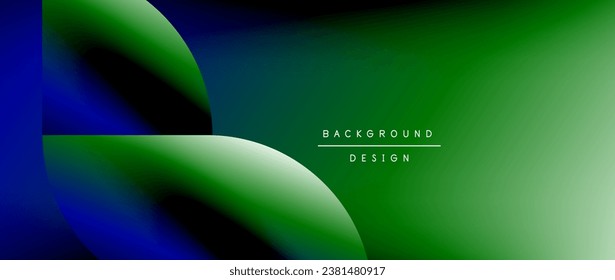 Bright color circle and round element minimal geometric abstract background for posters, covers, banners, brochures, websites