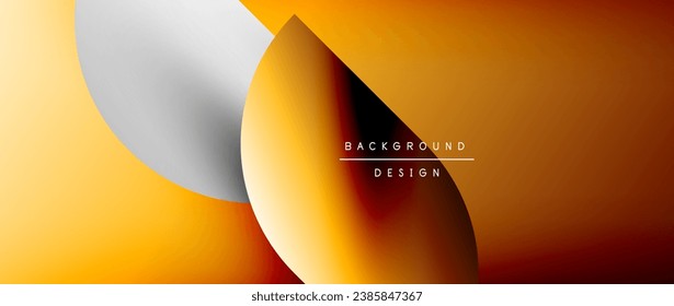 Círculo de color brillante y elemento redondeado fondo abstracto geométrico mínimo para carteles, cubiertas, pancartas, folletos, sitios web