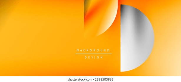 Bright color circle and round element minimal geometric abstract background for posters, covers, banners, brochures, websites