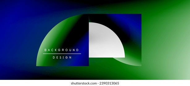 Círculo de color brillante y elemento redondeado fondo abstracto geométrico mínimo para carteles, cubiertas, pancartas, folletos, sitios web