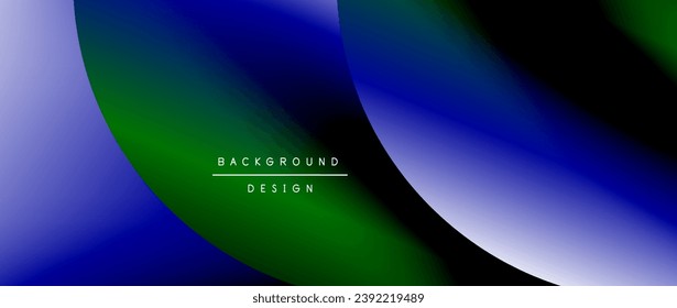 Bright color circle and round element minimal geometric abstract background for posters, covers, banners, brochures, websites