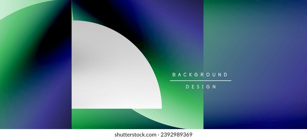 Bright color circle and round element minimal geometric abstract background for posters, covers, banners, brochures, websites