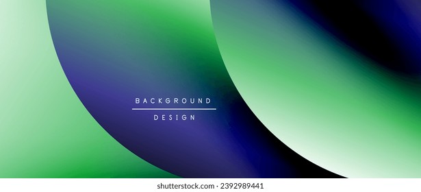 Bright color circle and round element minimal geometric abstract background for posters, covers, banners, brochures, websites