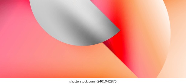 Bright color circle and round element minimal geometric abstract background for posters, covers, banners, brochures, websites