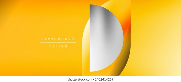 Bright color circle and round element minimal geometric abstract background for posters, covers, banners, brochures, websites