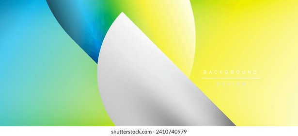 Bright color circle and round element minimal geometric abstract background for posters, covers, banners, brochures, websites