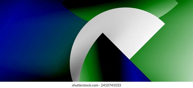 Bright color circle and round element minimal geometric abstract background for posters, covers, banners, brochures, websites