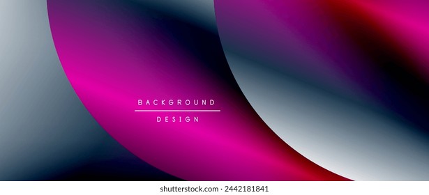 Bright color circle and round element minimal geometric abstract background for posters, covers, banners, brochures, websites
