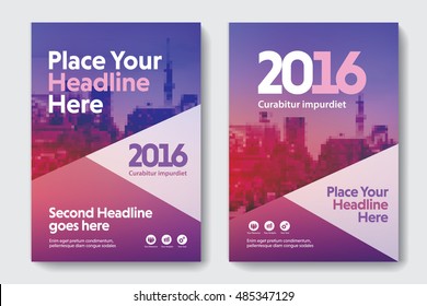 Bright Color with City Background Business Book Cover Design Template in A4. Easy to adapt to Brochure, Annual Report, Magazine, Poster, Corporate Presentation, Portfolio, Flyer, Banner, Website.