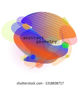 bright color creative design abstraction. Colorful geometric background.