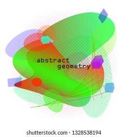 bright color creative design abstraction. Colorful geometric background.