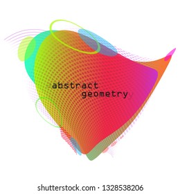 bright color creative design abstraction. Colorful geometric background.