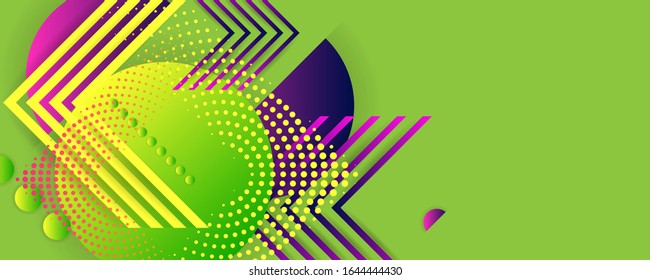 Bright color design backgrounds template summer juicy background with geometric elements