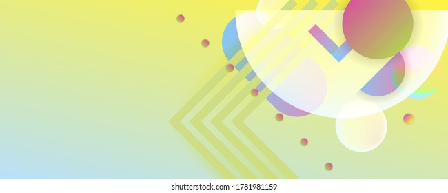 Bright color design backgrounds template summer juicy background with geometric elements