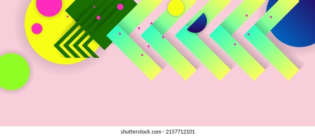 Bright color design backgrounds template summer juicy background with geometric elements