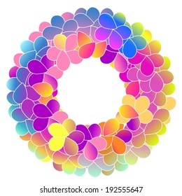 Bright color floral background, Gift floral design background, VECTOR
