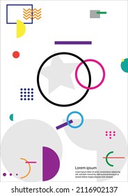Helle, geometrische Hintergrundfarbe und dynamische Formzusammensetzung, geometrischer Hintergrund Vektor-Vektorgrafik.