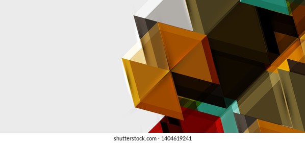 Bright color hexagon geometrical composition background, business presentation template. Vector design