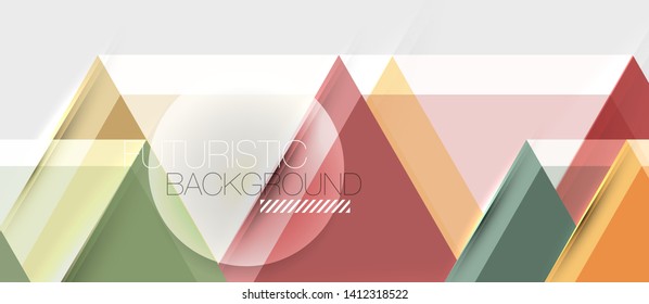 Bright color hexagon geometrical composition background, business presentation template. Vector design