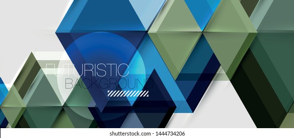 Bright color hexagon geometrical composition background, business presentation template. Vector design