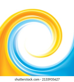 Bright color paint radial curl stripe line wash silk cloth ribbon mix union. Modern draw web art concept whirl vortex artist icon sign decor social war water unity design light white text space card