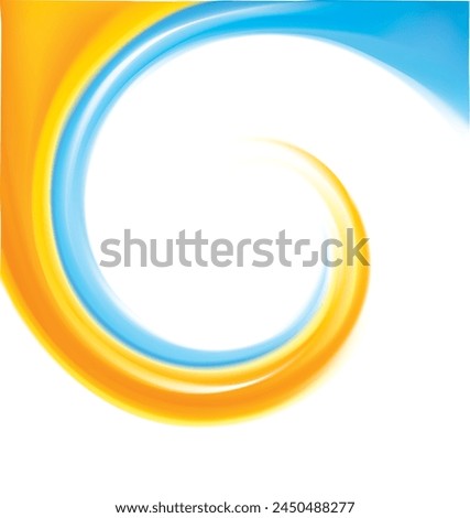 Bright color paint radial curl stripe line wash silk cloth ribbon mix union. Modern draw web art concept whirl vortex artist icon sign decor social war water unity design light white text space card