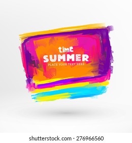 Bright Color Paint Stains for Summer Design