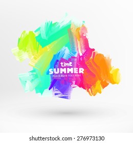 Bright Color Paint Stains for Summer Design