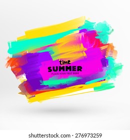 Bright Color Paint Stains for Summer Design