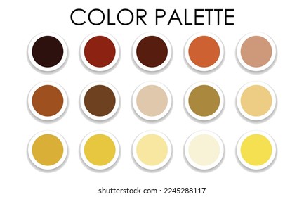 Bright color palette for design. Vector illustration