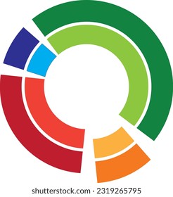 The bright color palette in the Q logo creates a visual impact and can emphasize the brand identity. It radiates energy, positivity and a sense of strength.