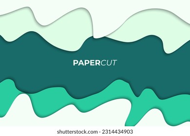 Bright color paper cut background design