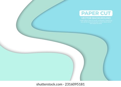 Diseño de fondo de corte de papel de color brillante