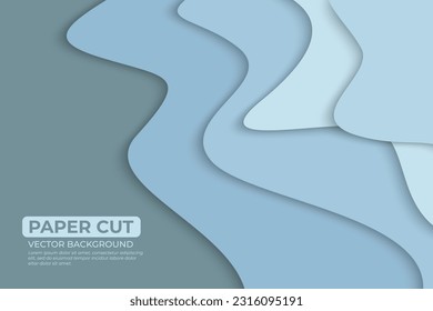 Bright color paper cut background design