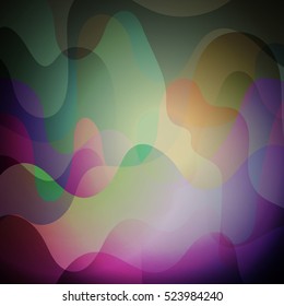 Bright color pattern, colorful design with overlapping shapes forming abstract beautiful background. Perfect backdrop for project of brochure or flyer
