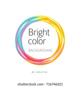 Bright color ring for design