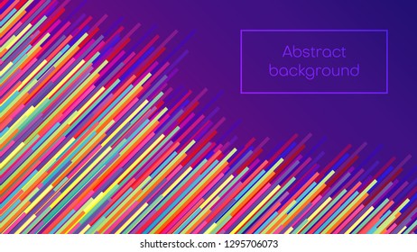 Bright color rounded line background