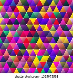 Bright Color Saturated Moody Triangle BG Design