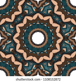 Bright color seamless art pattern. fantasy ornament. vector illustration.