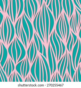 Bright color seamless pattern with ornate detailed wave ornament. Useful for packaging, invitations, gift cards and scrapbooking. Vector Vintage artwork