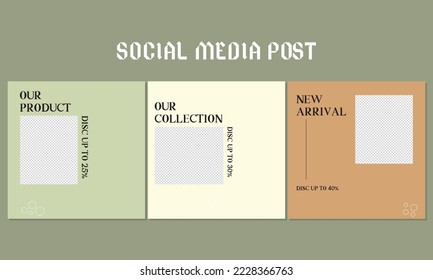 bright color social media set template for ads, publishing, product, social media post, and many more