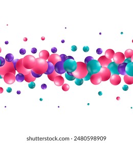 Bright color splash. Color balls of different sizes, randomly placed.