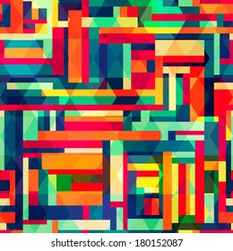 bright color square seamless pattern