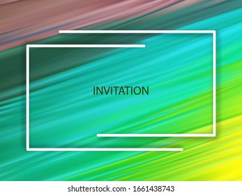 
Bright color vector abstract background. Frame. Invitation.